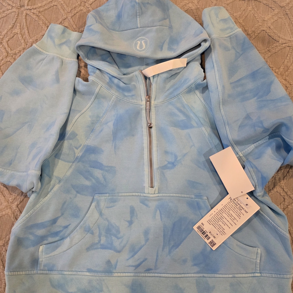 lululemon athletica Blue Tie-Dye Hoodie M/L